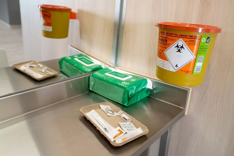Reino Unido abre 1ª sala para consumo seguro de drogas. — Foto: Divulgação / NHS