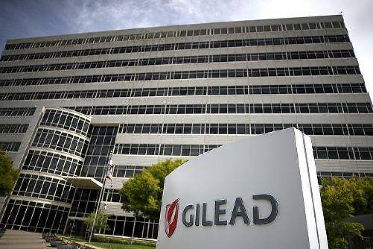Fachada do prédio da Gilead Sciences