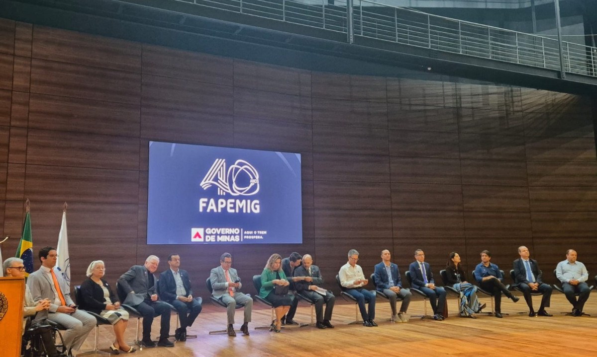 Anúncio foi realizado durante cerimônia de 40 anos da Fapemig - (crédito: Jair Amaral/EM/ DA Press)