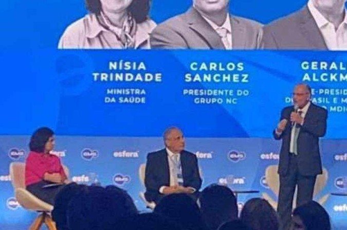 Geraldo Alckmin durante Fórum da Saúde, evento realizado pela farmacêutica EMS e Esfera Brasil. - (crédito: Mayara Souto / CB/DaPress)