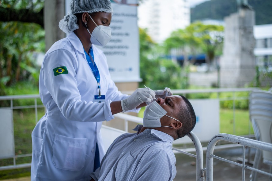 Teste de Covid-19.