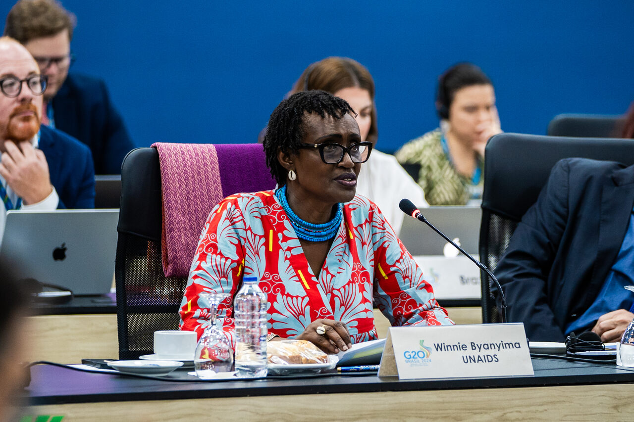 Winnie Byanyima no G20 em Salvador (BA) | Créditos: Ministério da Saúde