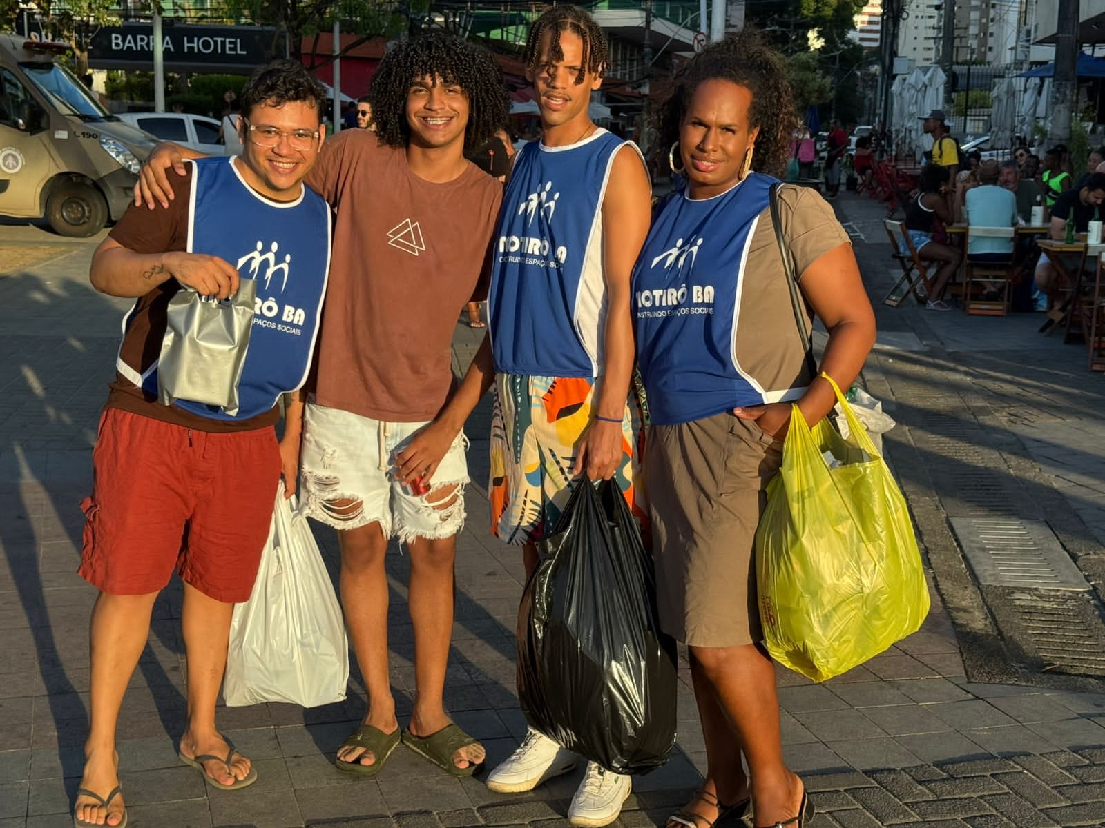 Daiana Moreira Galiza durante o lançamento do projeto "Rolê da Prevenção", em Salvador.