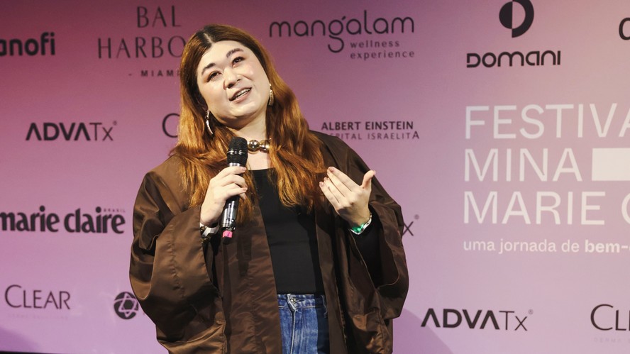 Gui Takahashi no Festival Mina Marie Claire em São Paulo