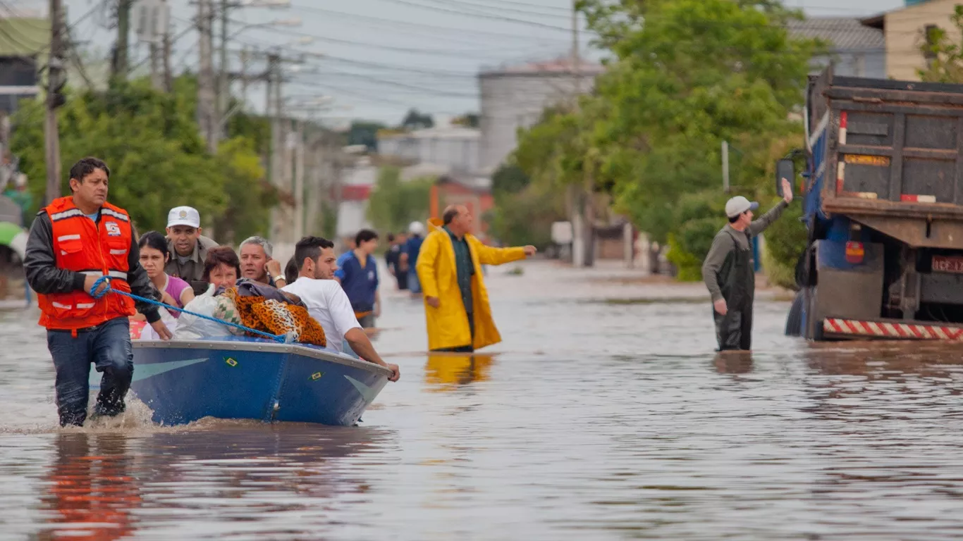 Chuva excessiva trará enchentes no Rio Grande do Sul e Santa Catarina