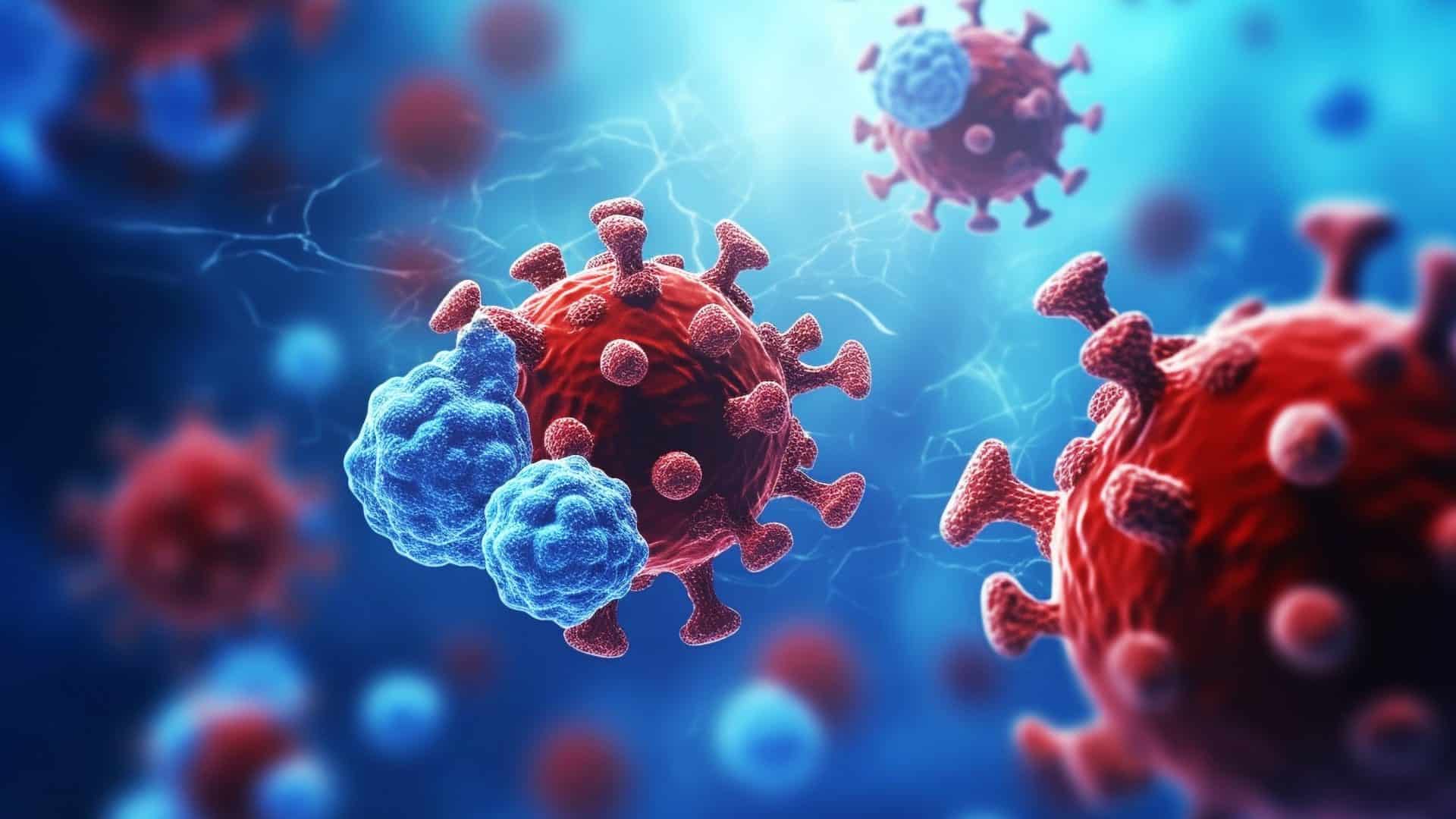 Ilustração do vírus da Covid-19