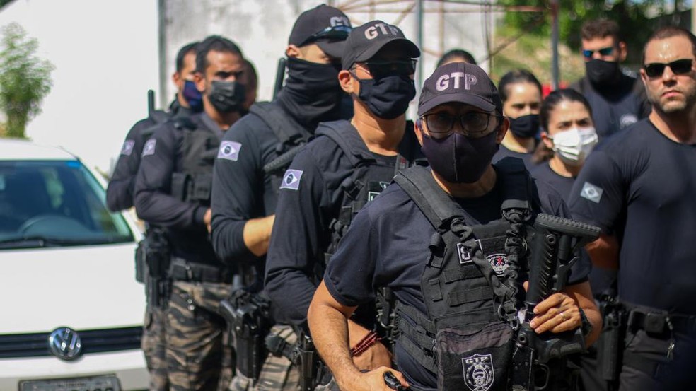 Policiais penais do Piauí realizam operação — Foto: Divulgação/Sejus-PI
