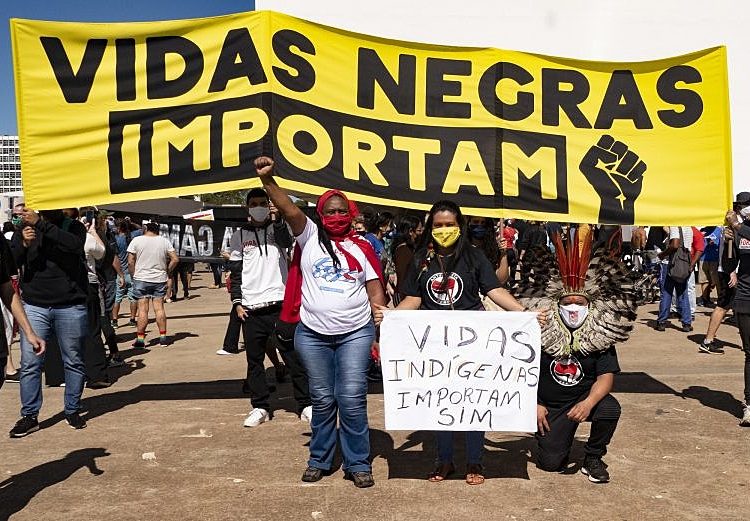 Manifestação pelas vidas negras