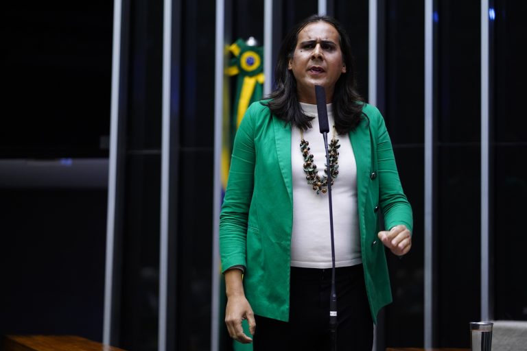 Deputada Duda Salabert discursa na tribuna do Plenário