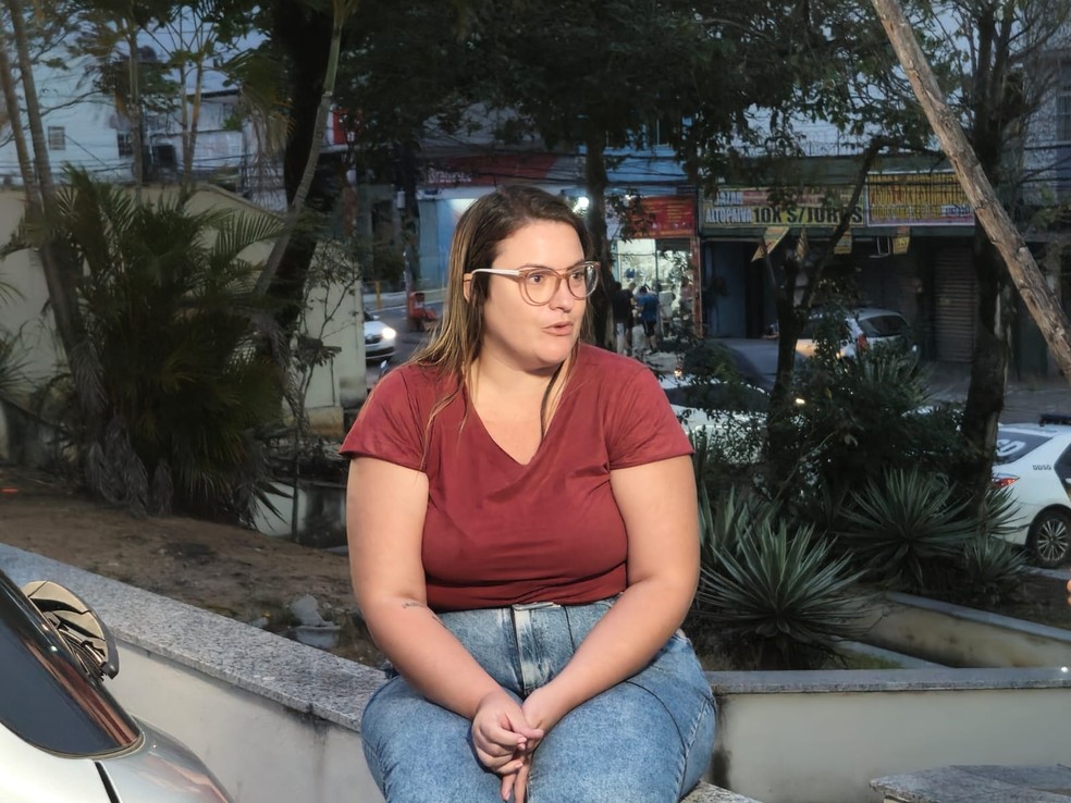 Tatiane Andrade foi à polícia nesta segunda-feira registrar o caso — Foto: Dayane Zimmerman/g1