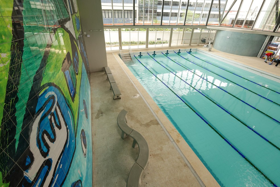 Centro para pessoas com autismo tem piscina coberta e aquecida — Foto: Divulgação/Secom/PMSP