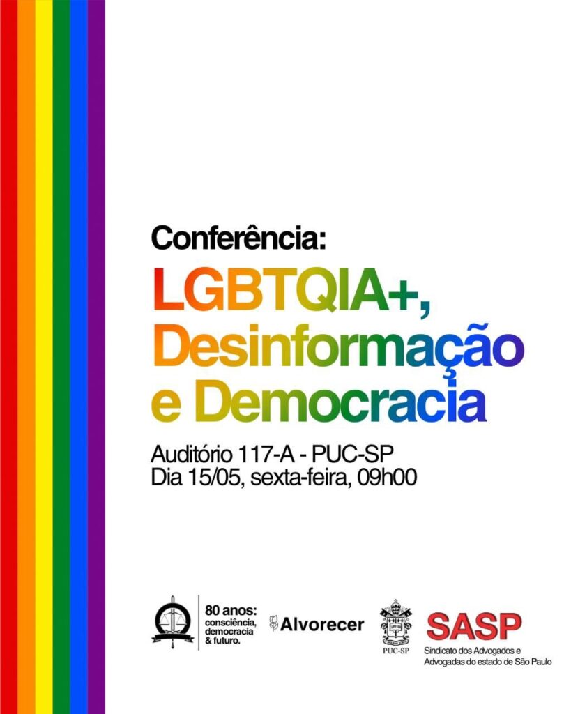 “LGBTQIA+, Desinformação e Democracia”: evento na PUC-SP debate os impactos das fake news sobre direitos, cidadania e convivência democrática