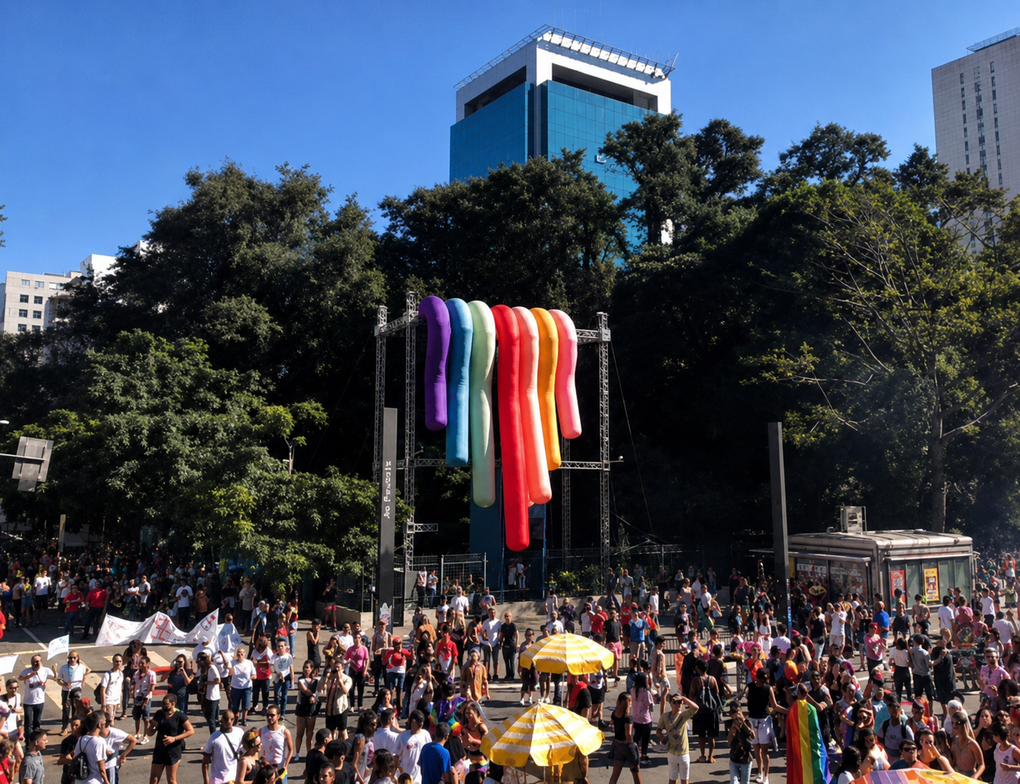 Empresas e instituições comprometidas com diversidade e direitos humanos fortalecem 23ª edição do Camarote Solidário na Parada LGBT+ de São Paulo
