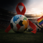 Exposição no Camarote Solidário leva a luta contra a aids para o centro da Copa do Mundo