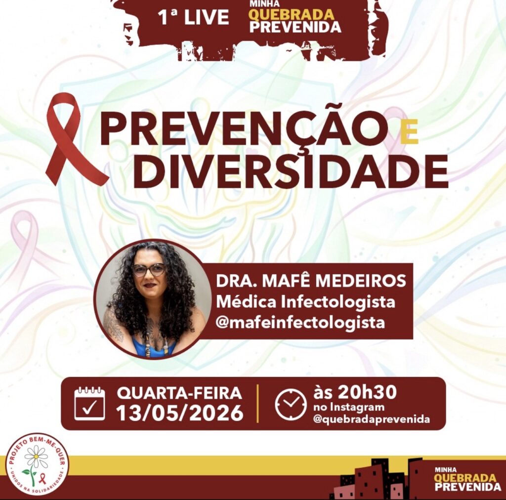 Projeto Bem Me Quer promove live sobre prevenção combinada, diversidade e saúde LGBTQIAPN+