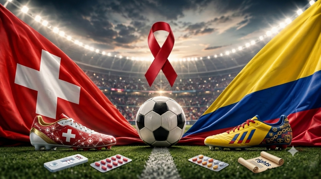 Copa do Mundo 2026: Confronto entre Suíça e Colômbia destaca diferentes estratégias de enfrentamento ao HIV 