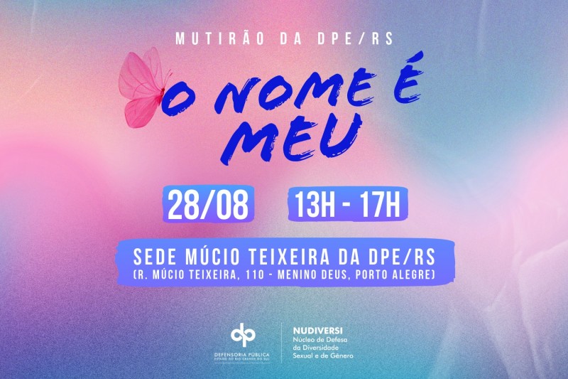 DPE/RS realiza mutirão para retificação de registro civil de pessoas trans