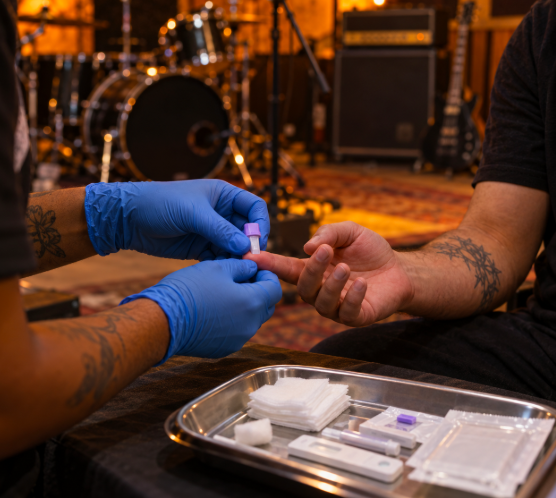 Grupo Pela Vidda/SP e Instituto Cultural Barong levam testagem de HIV à cena hardcore de São Paulo